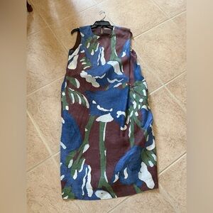 Oilily dress size 6 small lined sleeveless linen lined